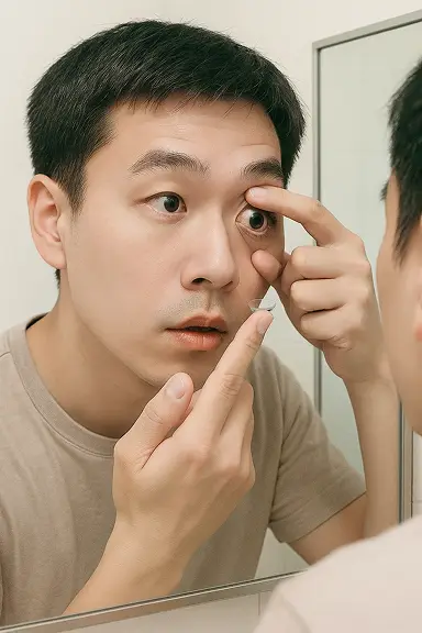 佩戴隐形眼镜