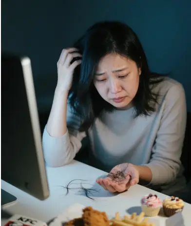 压力大作息紊乱