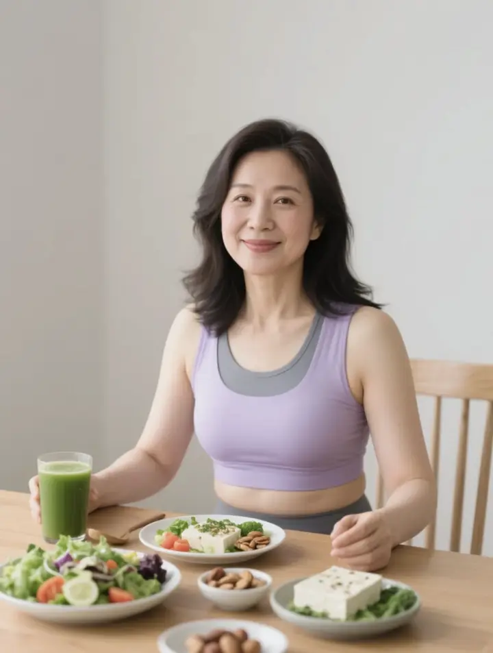 素食或健身女性